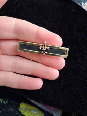 Vintage Swank Fleur De Lis tie bar